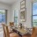 dining room with table and large windows